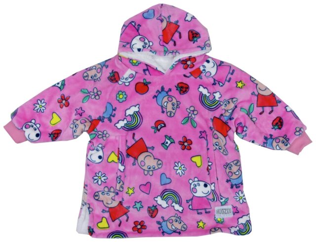 Peppa Pig Pink Fleece Hooded Blanket - Small - image 1