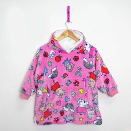Peppa Pig Pink Fleece Hooded Blanket - Small - thumbnail 2