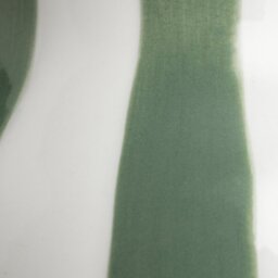 Habitat Hand Painted Stripe Vase - Green - thumbnail 2