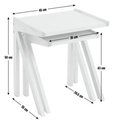 Habitat Annie Nest of 2 Tables - Natural - thumbnail 2