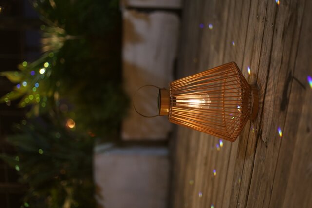 Habitat Solar Rattan Lantern - image 1
