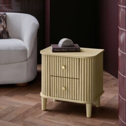 Habitat Kendi 2 Drawer Side Table - Natural - thumbnail 1