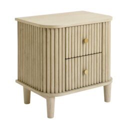 Habitat Kendi 2 Drawer Side Table - Natural - thumbnail 2