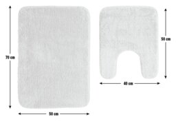 Argos Home Tufted Bath & Pedestal Mat Set - Mustard - thumbnail 2