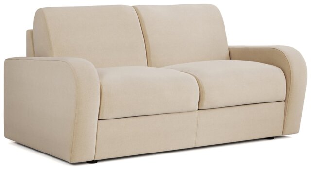 Jay-Be Deco Fabric 2 Seater Sofa Bed - Cream - image 1