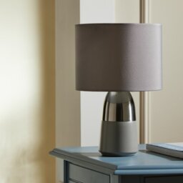 Argos Home Duno Touch Table Lamp - Grey & Chrome - thumbnail 2