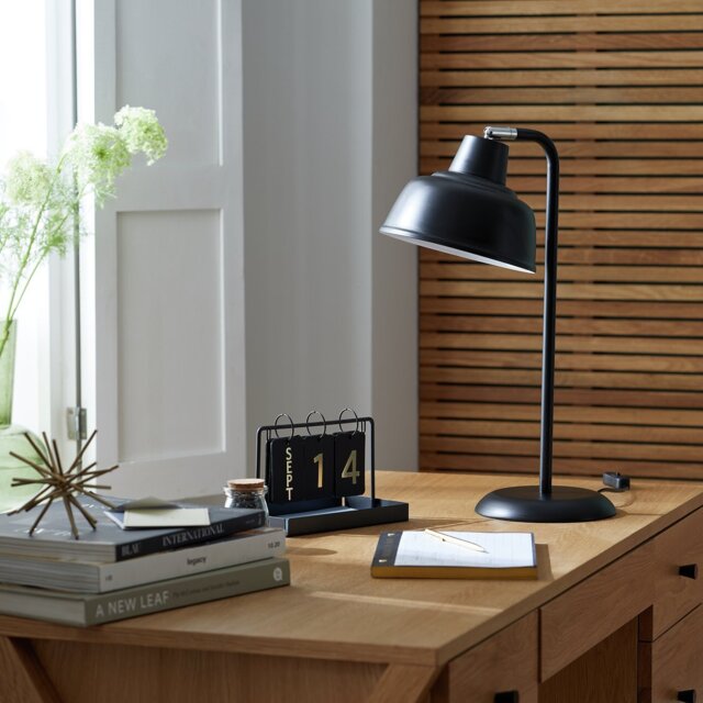 Argos Home Benson Metal Table Lamp - Matt Black - image 1