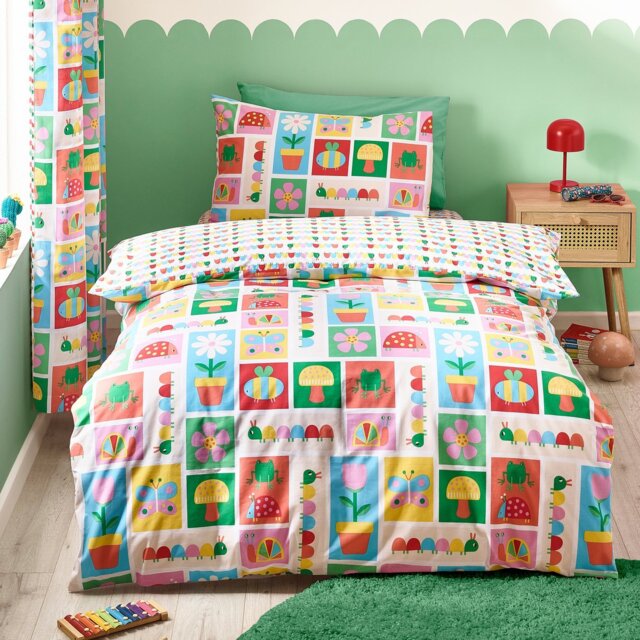 Catherine Lansfield Caterpillar Kids Bedding Set - Toddler - image 1