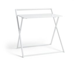 Habitat Compact Folding Office Desk - White - thumbnail 1