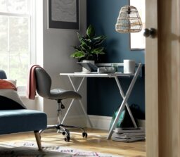 Habitat Compact Folding Office Desk - White - thumbnail 2