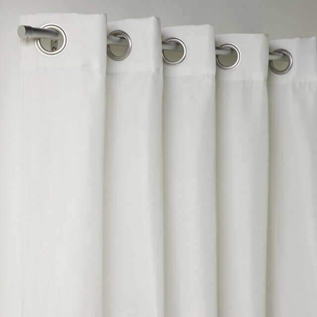 Argos Home Thermal Lining Eyelet Curtains - White - 114x132cm - image 1