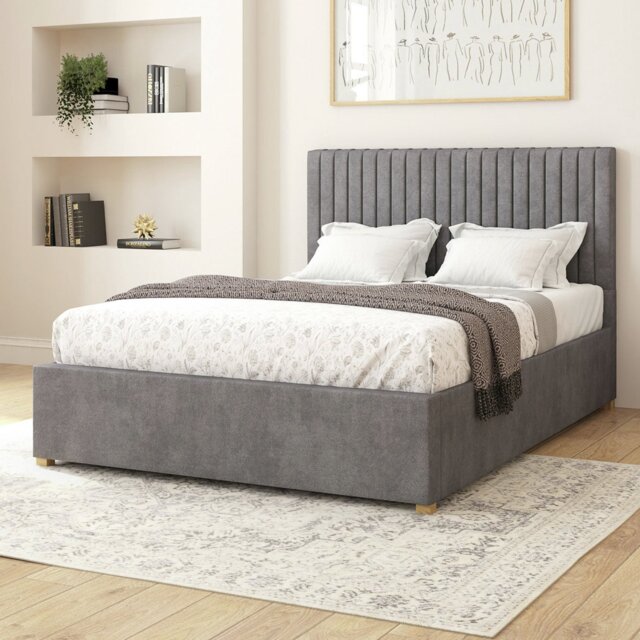 Aspire Grant Single Adjustable Bed with Mattress - Steel - image 1