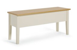 Argos Home Chicago Solid Wood Storage Bench - Off White