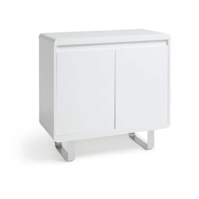Argos Home Sleigh 2 Door Sideboard - White Gloss - image 1