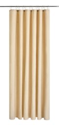 Argos Home Linen Effect Anti Bacterial Shower Curtain- Beige - thumbnail 1