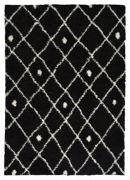Homemaker Snug Nomadic Black Shaggy Rug - 160x230cm - thumbnail 2