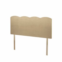 Silentnight Wave Velvet Superking Headboard - Sandstone - thumbnail 2
