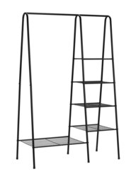 Argos Home Kevin Double Clothes Rail - Black - thumbnail 1
