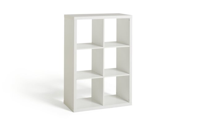 Habitat Squares Plus 6 Cube Storage Unit - White - image 1