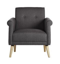 Argos Home Evie Armchair in a Box - Charcoal - thumbnail 1