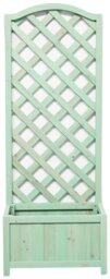 Straight Lattice Planter - Green - thumbnail 2