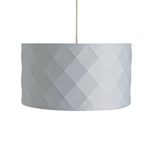 Argos Home Grey Geometric Easy Fit Lampshade - 40 cm - image 1