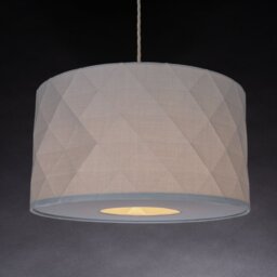Argos Home Grey Geometric Easy Fit Lampshade - 40 cm - thumbnail 2