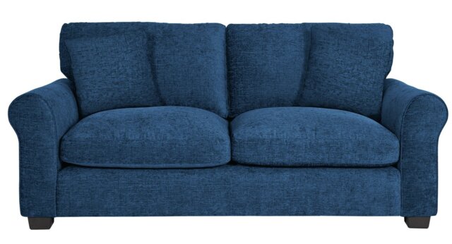 Argos Home Taylor Fabric 3 Seater Sofa - Blue - image 1