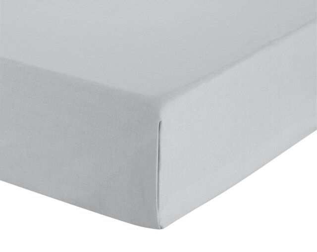 Habitat Cotton Rich 180 TC Plain Dove Grey Flat Sheet - King - image 1