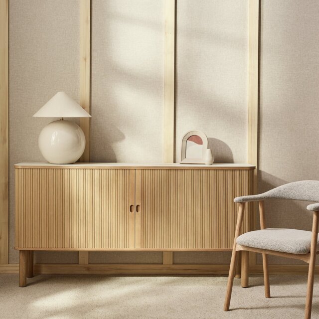 Habitat Lex 2 Door Sideboard - Natural - image 1