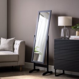Argos Home Black Free Standing Cheval Mirror - 146x41cm - thumbnail 1