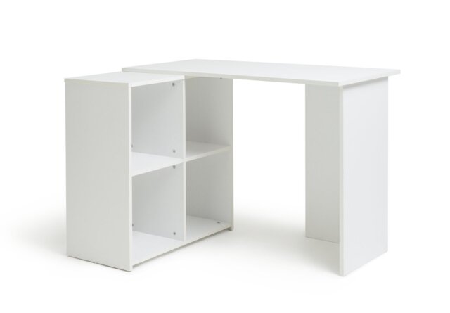 Argos Home Malibu Corner Office Desk - White - image 1