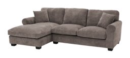Argos Home Taylor Fabric Left Hand Corner Sofa - Mink - thumbnail 1