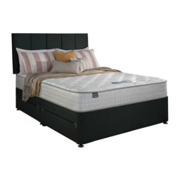 Silentnight Marlow 1000 Pocket Memory Small Double 4 Drawer Divan Bed - Charcoal - thumbnail 2