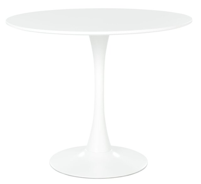 Habitat Tulip 4 Seater Round Dining Table - White - image 1