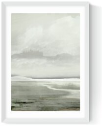 East End Prints Lakes White Frame Art Print - A2 - thumbnail 2