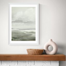 East End Prints Lakes White Frame Art Print - A2 - thumbnail 1