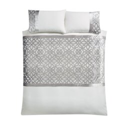 Catherine Lansfield Velvet Natural Bedding Set - Superking - thumbnail 2