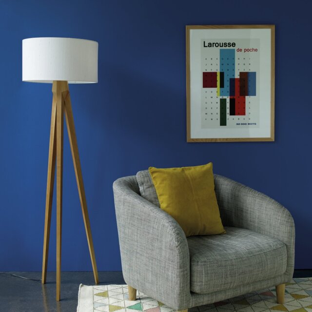 Habitat Tripod Wooden Floor Lamp Base Only - Ash - image 1