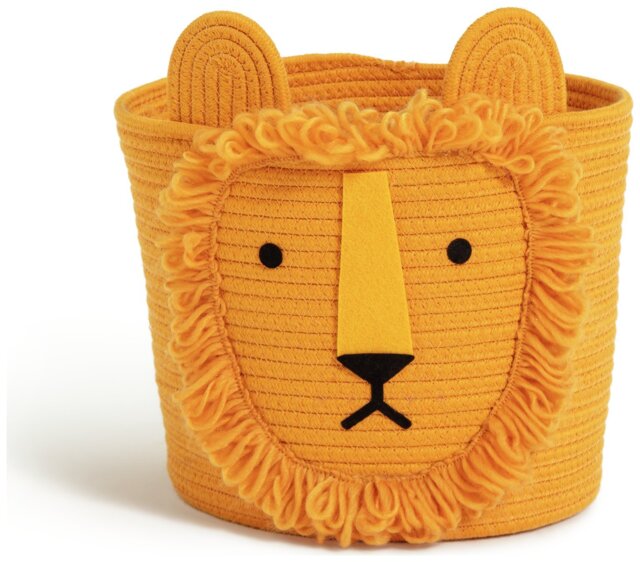 Habitat Lion Rope Kids Storage Basket - Yellow - image 1