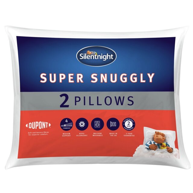 Silentnight Super Snuggly Medium Pillow - 2 Pack - image 1