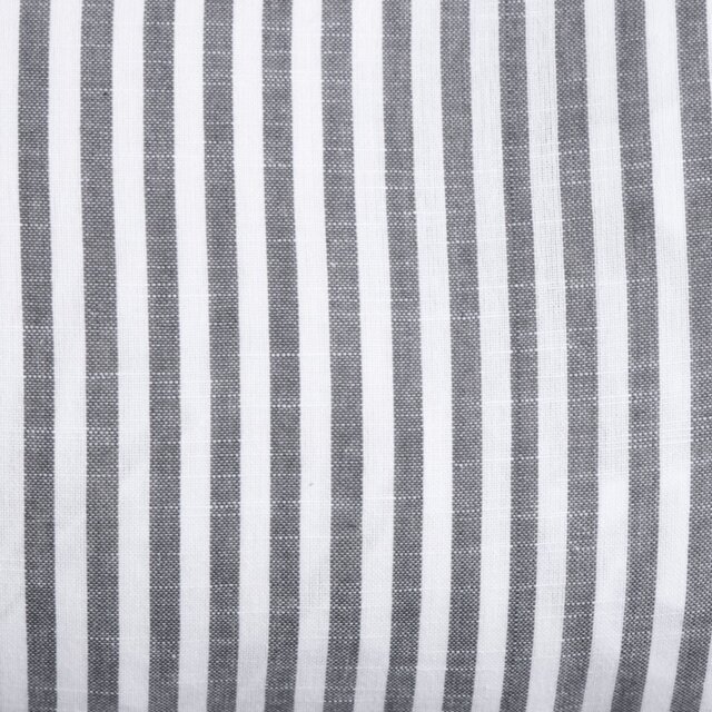 Habitat Long Stripe Ruffle Cushion - Charcoal - 80x30cm - image 1