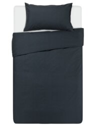 Habitat Easycare Plain Black Bedding Set - Single