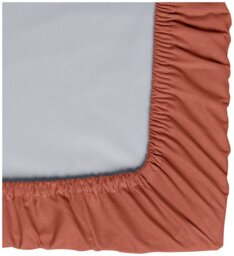 Habitat Plain Rust Fitted Sheet - Double - thumbnail 2