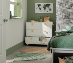 Habitat Kids Rudi 3 Chest of Drawers - White - thumbnail 2
