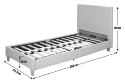 Argos Home Oliver Single Bed in a Box - Grey - thumbnail 2