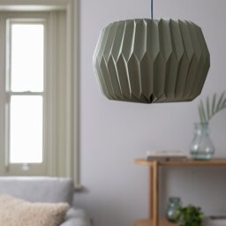 Habitat Green Paper Easy Fit Lampshade - 37cm - thumbnail 1