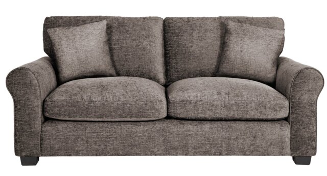 Argos Home Taylor Fabric 3 Seater Sofa - Mink - image 1