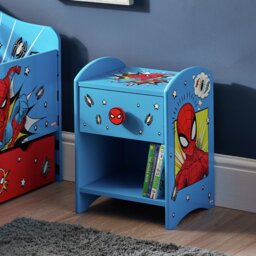 Marvel Kids Spiderman Bedside Table - Blue - thumbnail 1