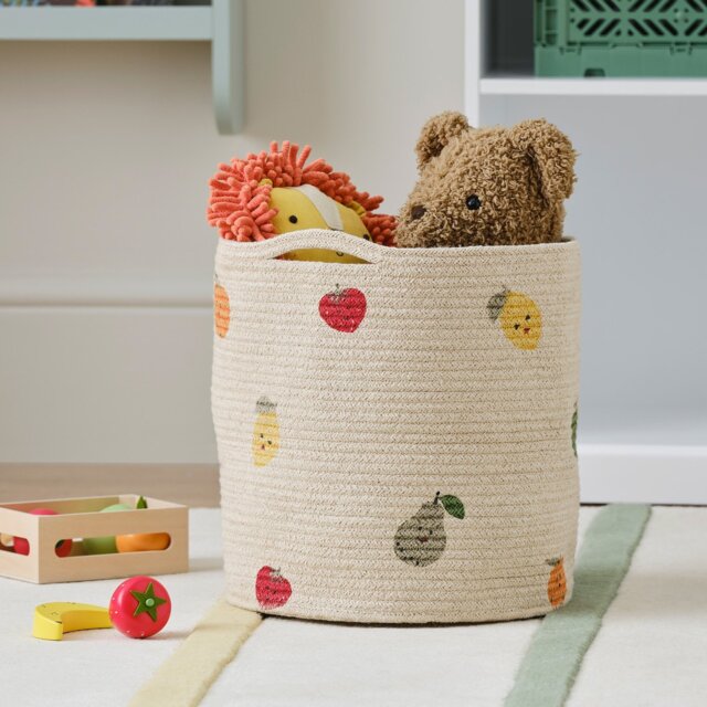 Great Little Trading Company Fruit Rope Storage Basket - Natural - image 1